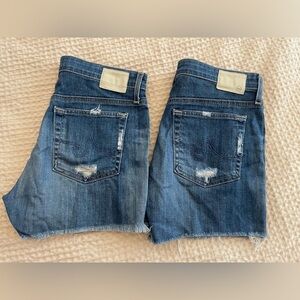 2 par AG “Hailey” cutoff shorts - excellent condition!